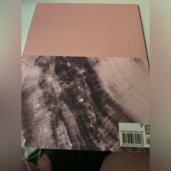 Pink marble lined notebook​ - Picture 2 of 2